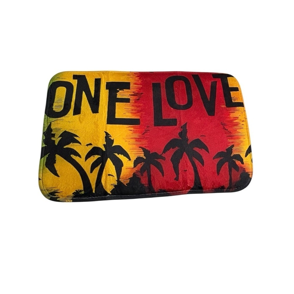 'One Love' Entrance/Kitchen/Bathroom Mat. Reggae theme. New.